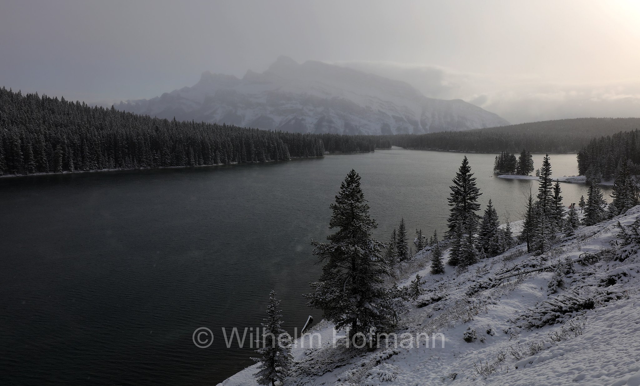 Two Jack Lake, Tunnel Mountain, Banff National Park, Banff-Nationalpark, Parco nazionale Banff, Alberta, Canada, Kanada