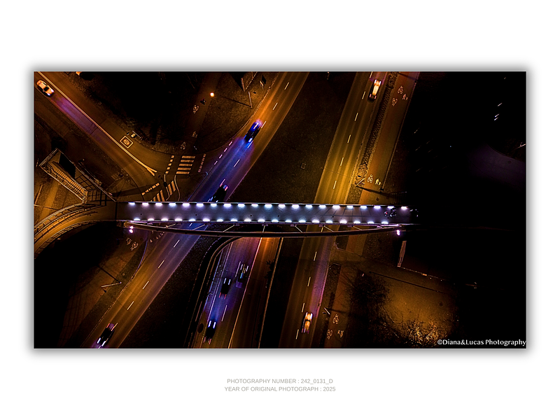 COLLECTION - URBAN GEOMETRY HORIZONTAL - "LED Road" - LIMITED EDITION 10 of 10