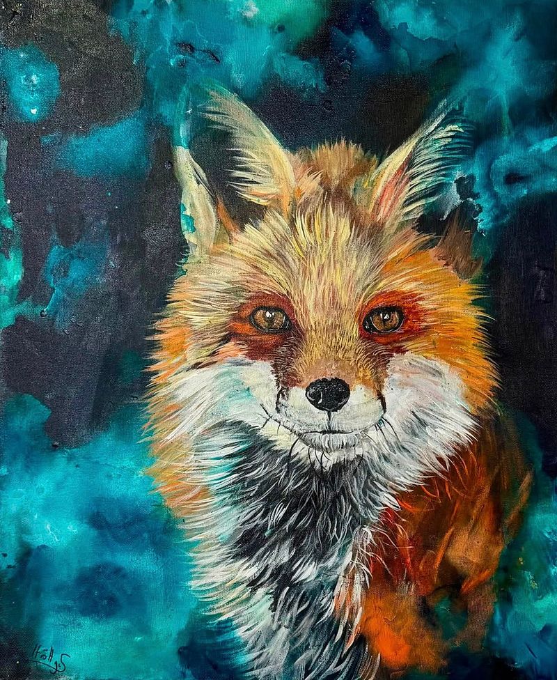 Guardian Fox -This is painting is in FRANCE