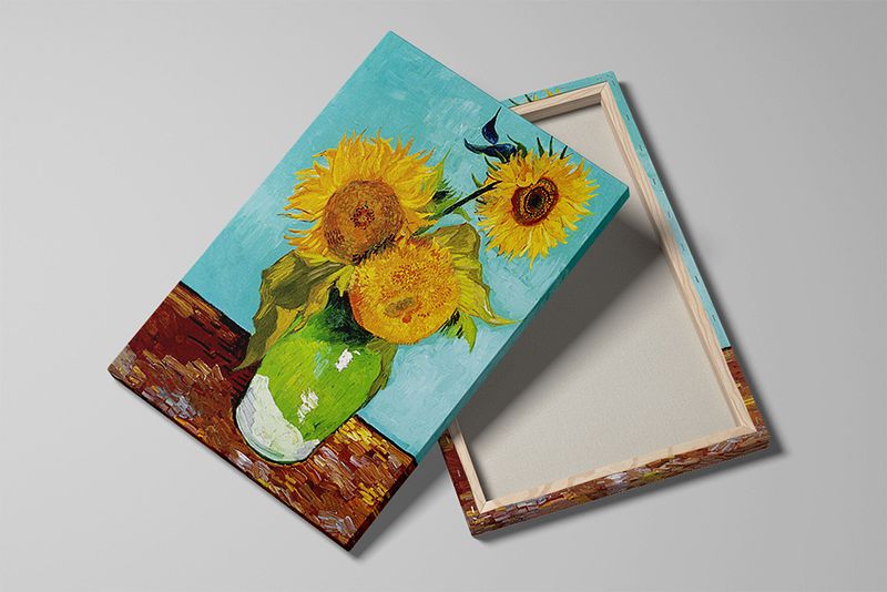 Three Sunflowers in a Vase – A Masterpiece by Van Gogh