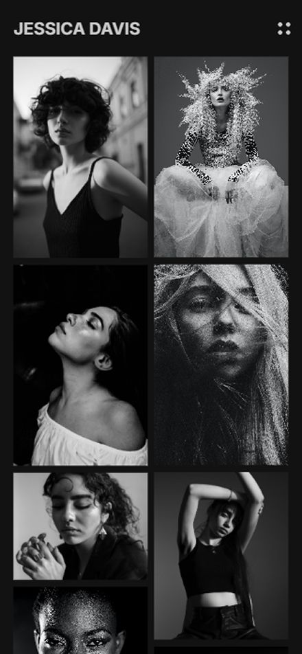 Model portfolio website template