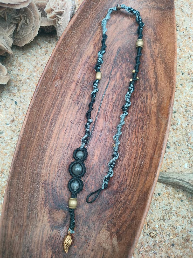 Macrame hippie removable hairwrap