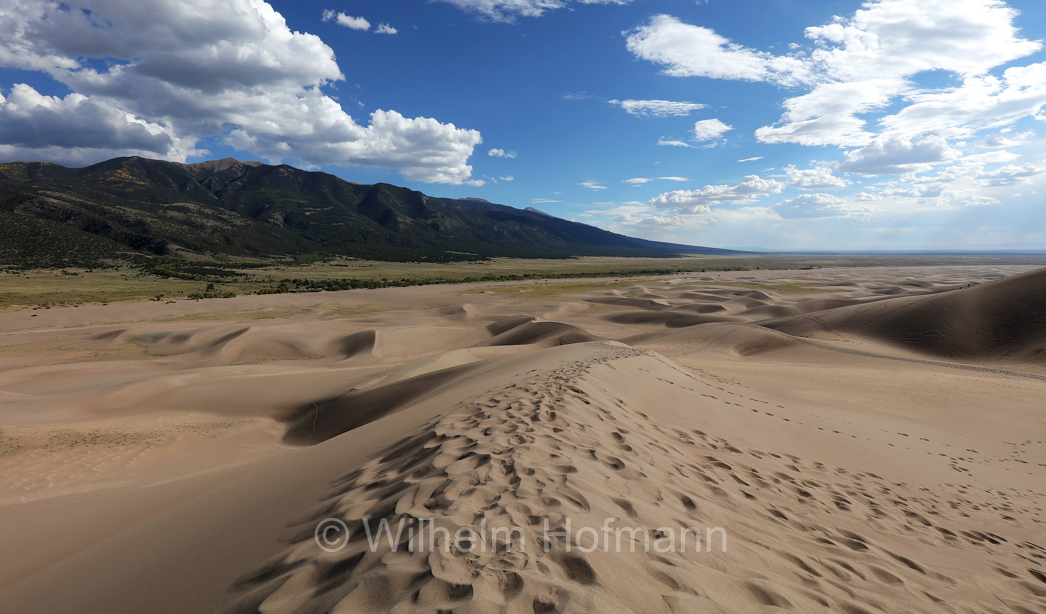 High Dune Loop Trailhead, Great Sand Dunes National Park, Great-Sand-Dunes-Nationalpark, parco nazionale e riserva delle grandi dune di sabbia, Colorado, USA
