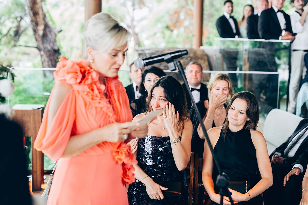 Emotional pre-ceremony moments, documentary style