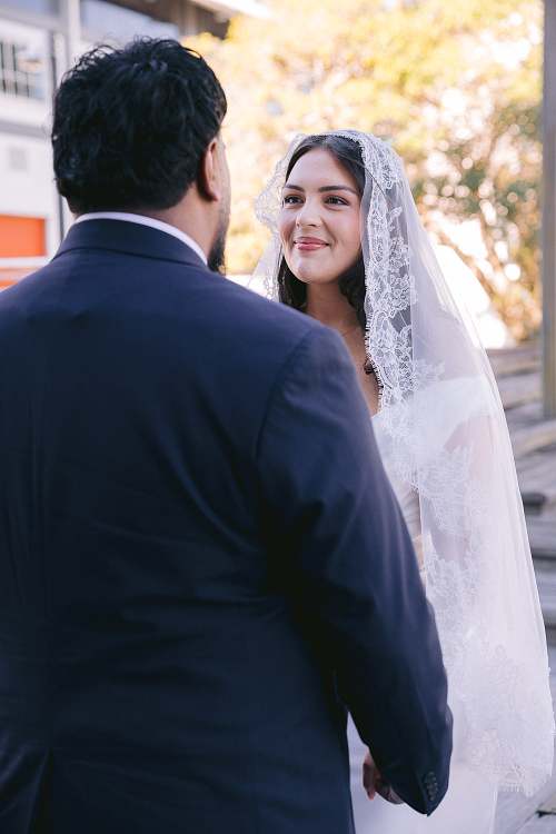Bride and Groom's First Look