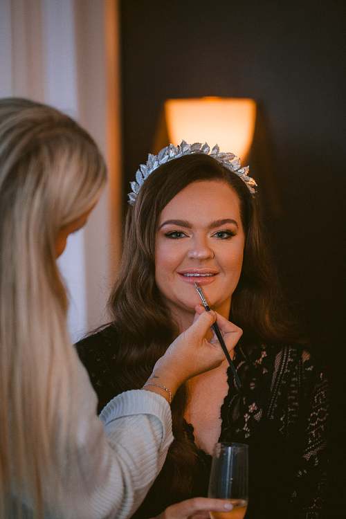 Bride Getting Ready