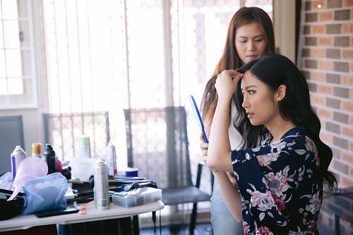 Bride Getting Ready