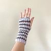 ⋆Dainty striped gloves - Crochet PDF pattern⋆