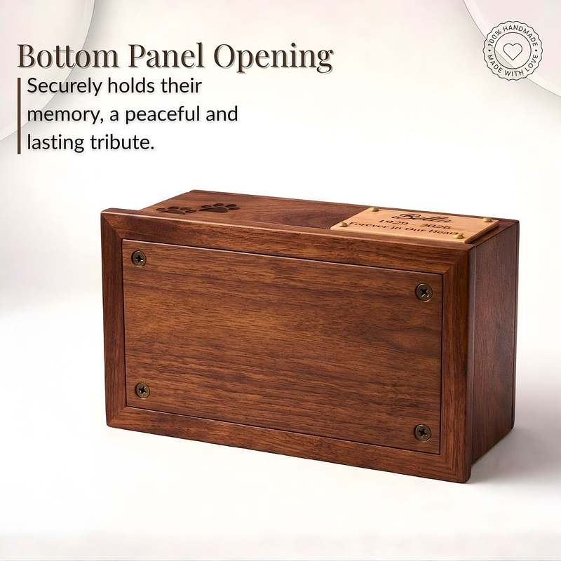 Personalized Wood Pet Urn Box