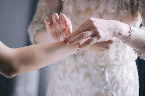 Bride Getting Ready