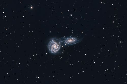 NGC 5426/5427  -  Galaxienpaar mit Materiebr&uuml;cke  /  Galaxy Pair with Material Bridge
