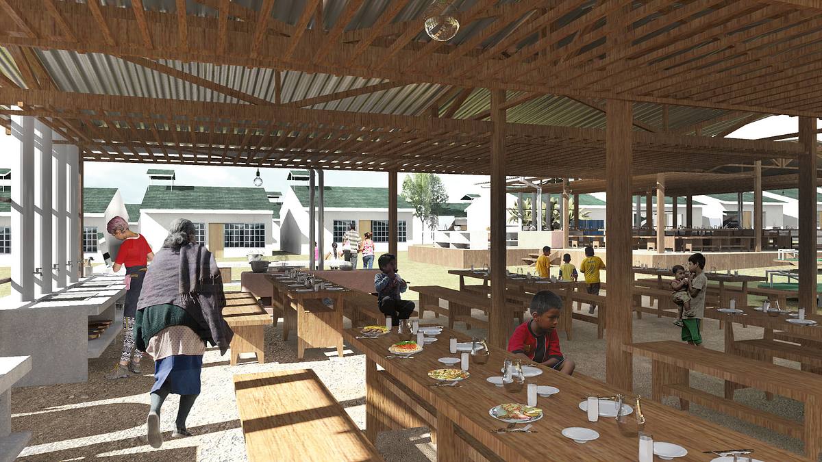 community kitchen public gathering space nuevo belen peru