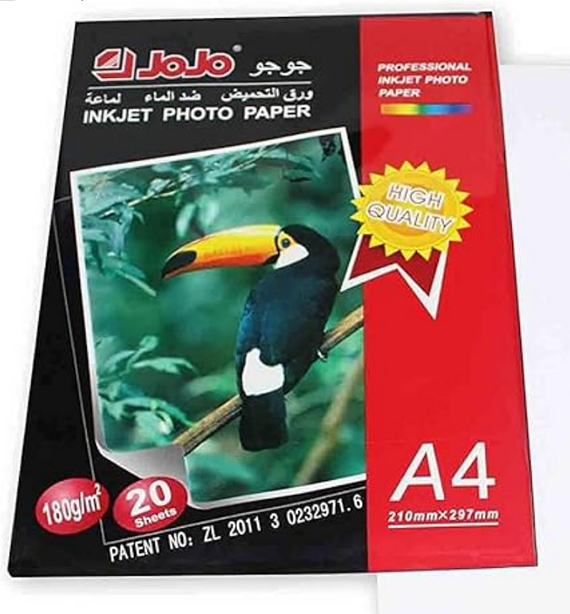 Photo paper? Ah, you mean glossy