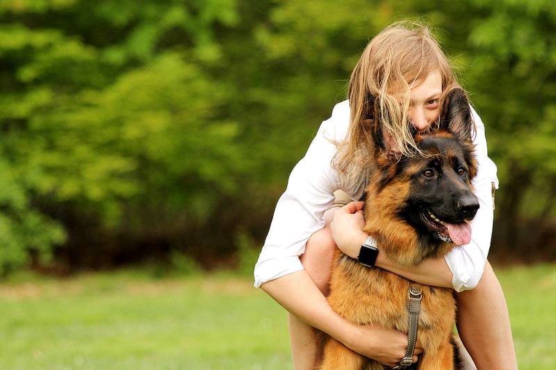 A boy and his dog