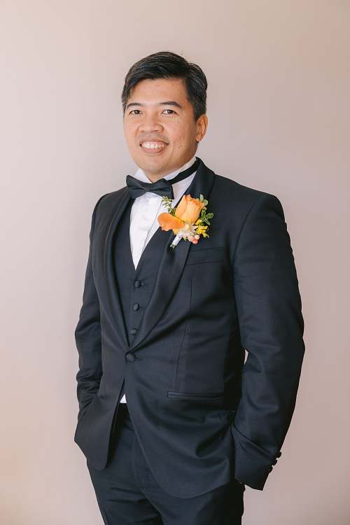 Groom Getting Ready
