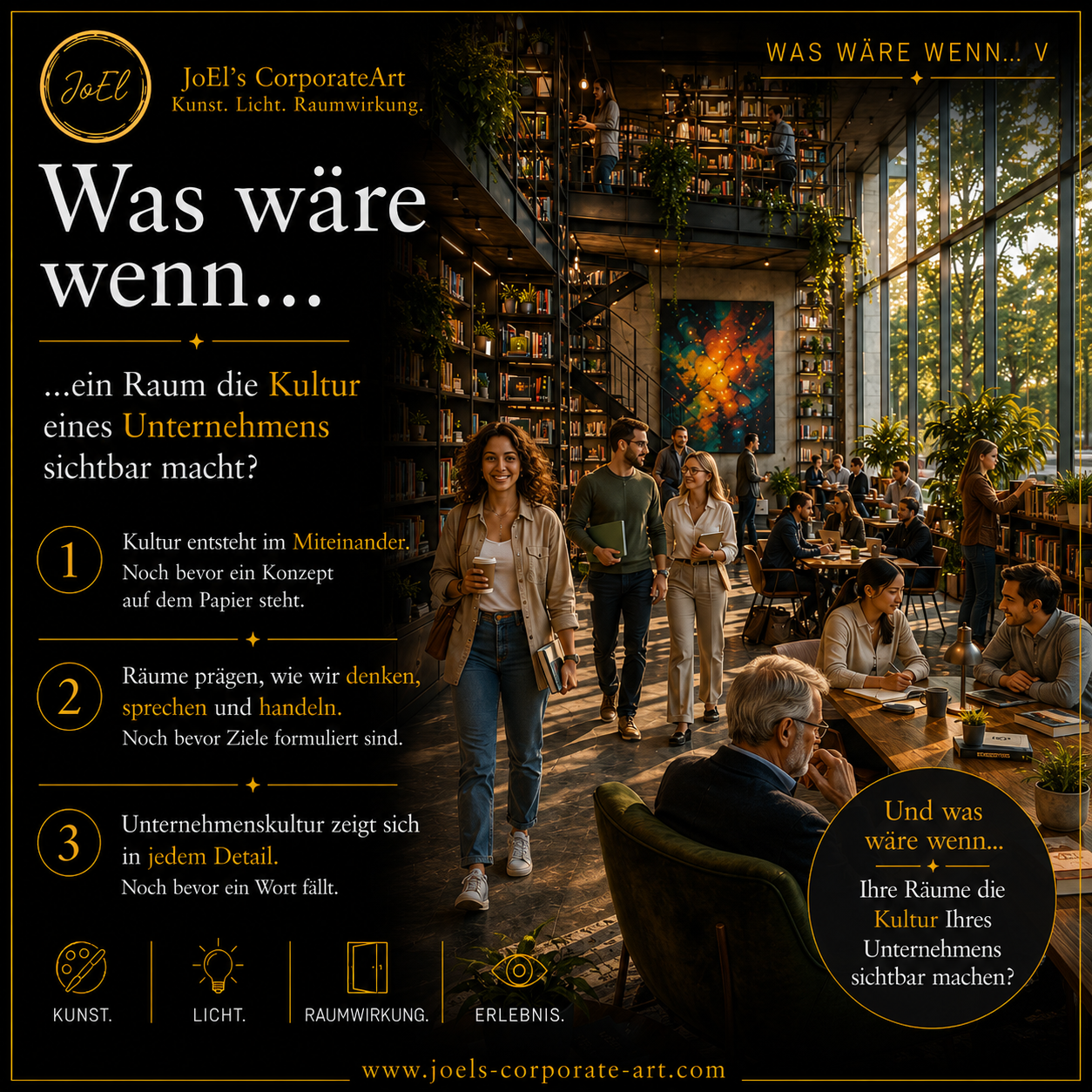 JoEl&rsquo;s CorporateArt | Digitale Kunst & Raumwirkung