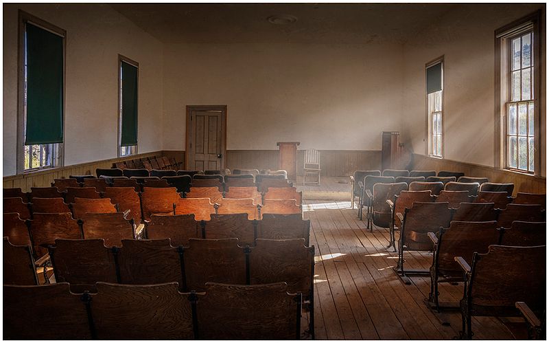 Bannack Church Interior