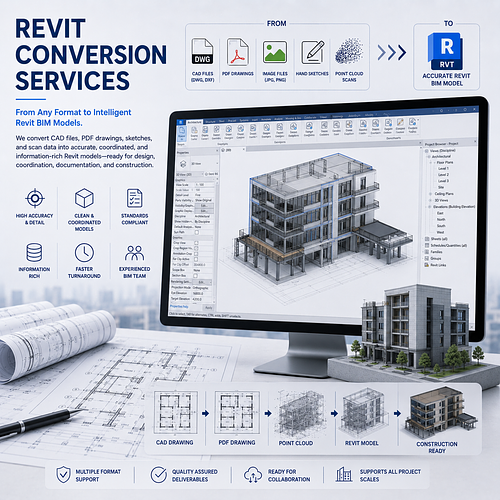 Revit Conversion Services (CAD & PDF to Revit)