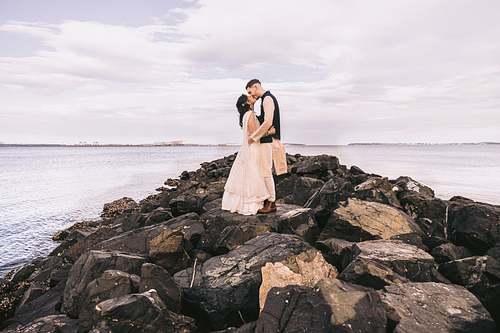 Wedding Photo at Cook Park Rock Jetty, Brighton Le Sands