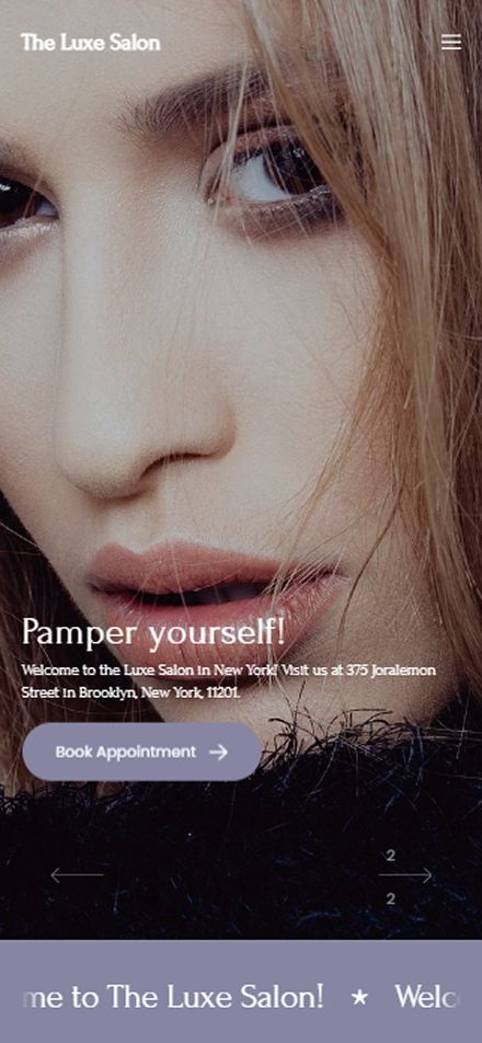 Fashion portfolio website template