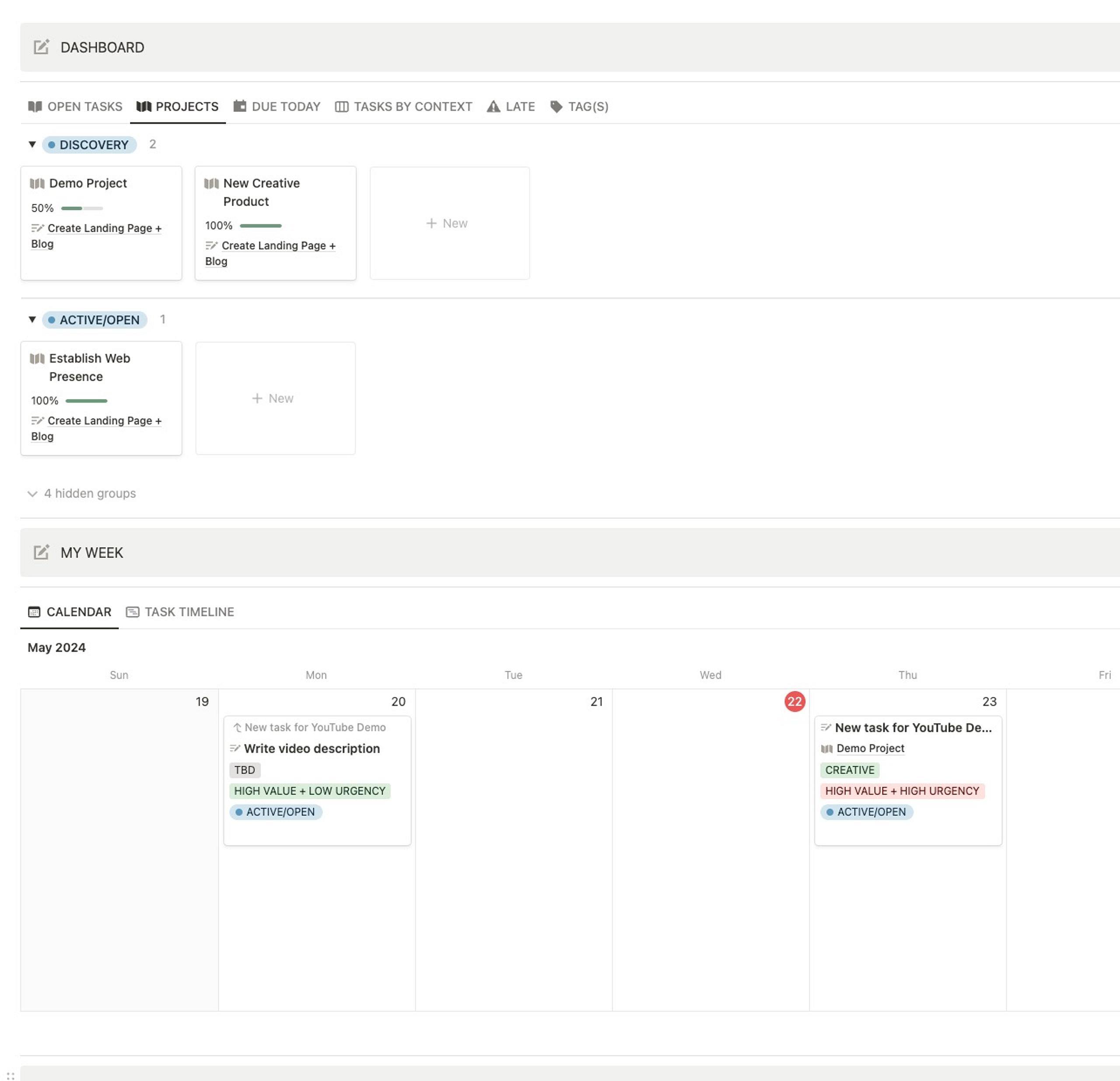 The Creative Project Management Notion Dashboard by DesignMinder&trade;