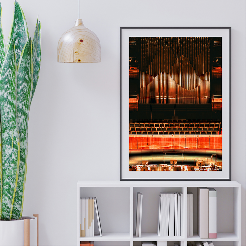 COLLECTION - URBAN GEOMETRY VERTICAL - "Pipes of Gold" - LIMITED EDITION 10 of 10