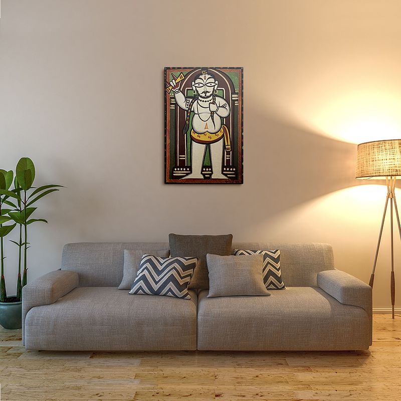 Mahadev Shiva by Jamini Roy: Folk Art Beauty of India