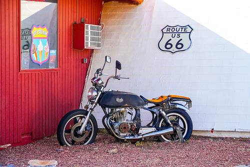 Harley on Route 66