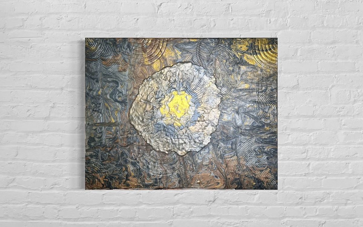 Celestial Drift — sold original abstract painting by Rosamalia Carper