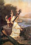 Goddess Saraswati-Raja Ravi Verma