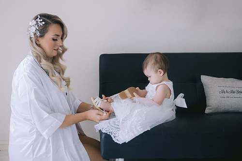 Bride Getting Ready