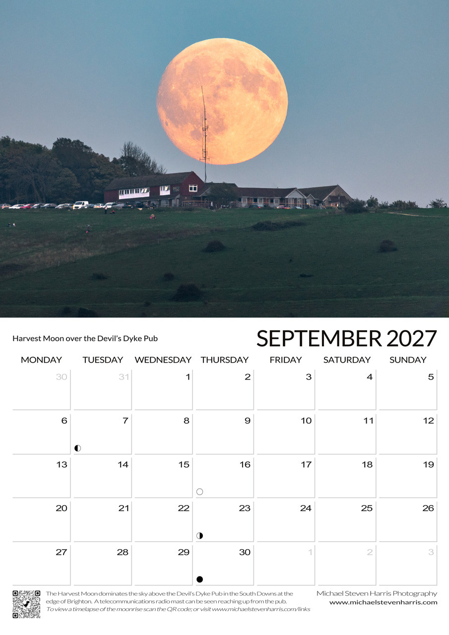 Brighton Calendar 2027 September