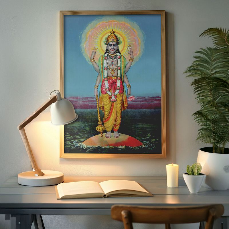 Vishnu: The Protector of the Universe by Raja Ravi Verma
