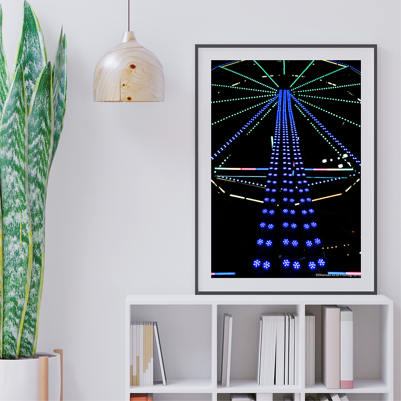 COLLECTION - URBAN GEOMETRY VERTICAL - "Neon Wheel" - LIMITED EDITION 10 of 10