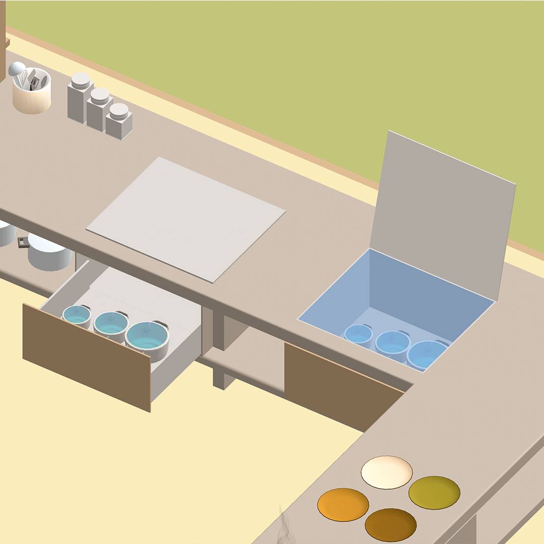 solar cooking station renewable energy community architecture
