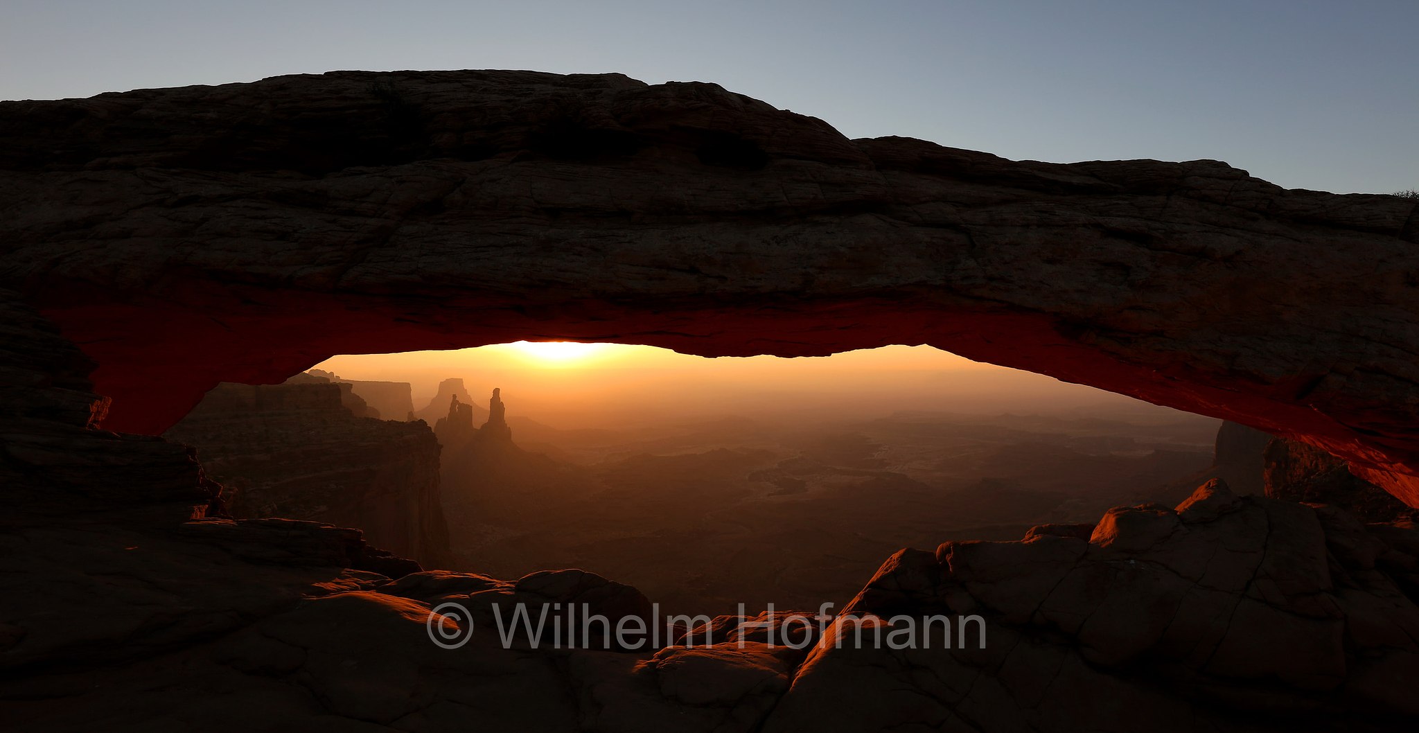 Mesa Arch, Canyonlands National Park, Canyonlands-Nationalpark, Parco nazionale delle Canyonlands, Utah, USA