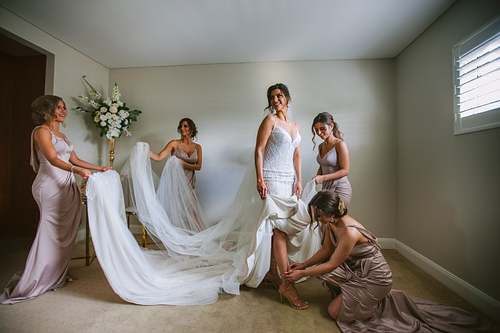 Bride Getting Ready