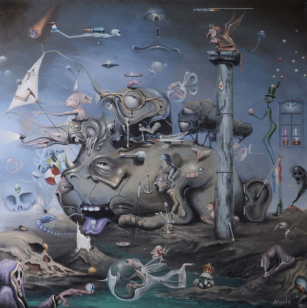 Landship &ndash; by surreal artist Arnold Janssen