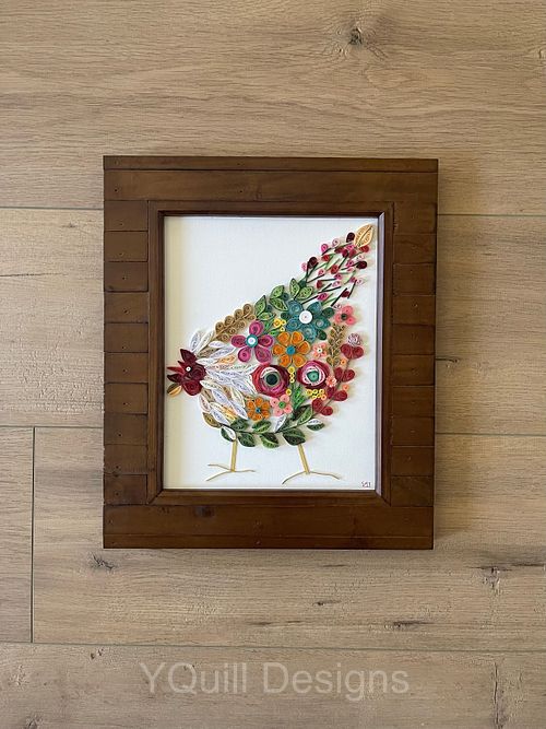 Quilled Rooster