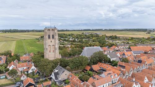 Karakteristieke gevels in het centrum van Goedereede