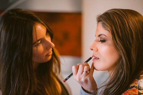 Bride Getting Ready