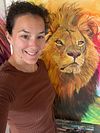 Leo colour fusion - This painting is exhibit in France