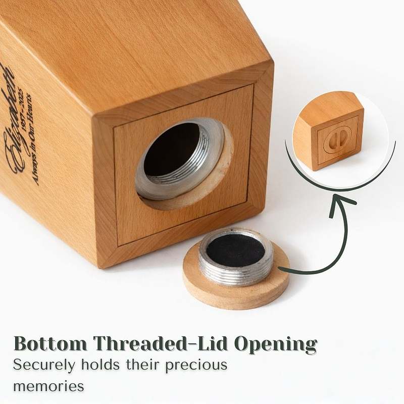 Unique Wood Cremation Urn Box