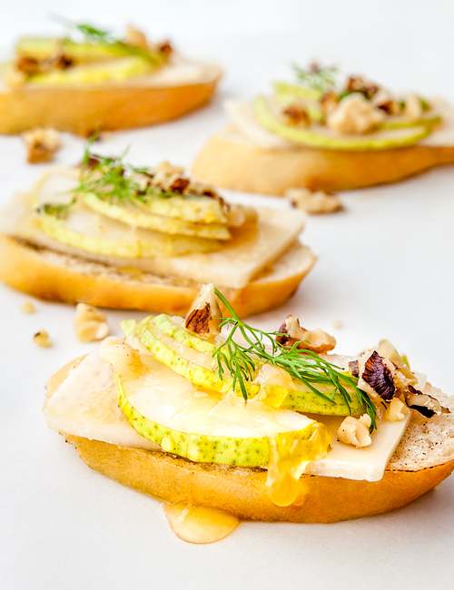 Fruit brushetta appetizer