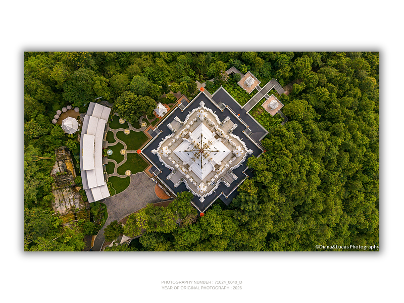 THE ONE - AERIAL PRINTS - "White Roof" - LIMITED EDITION 5 of 5