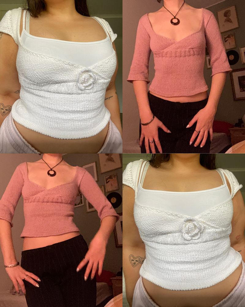 Ivette Top PDF Knitting Pattern