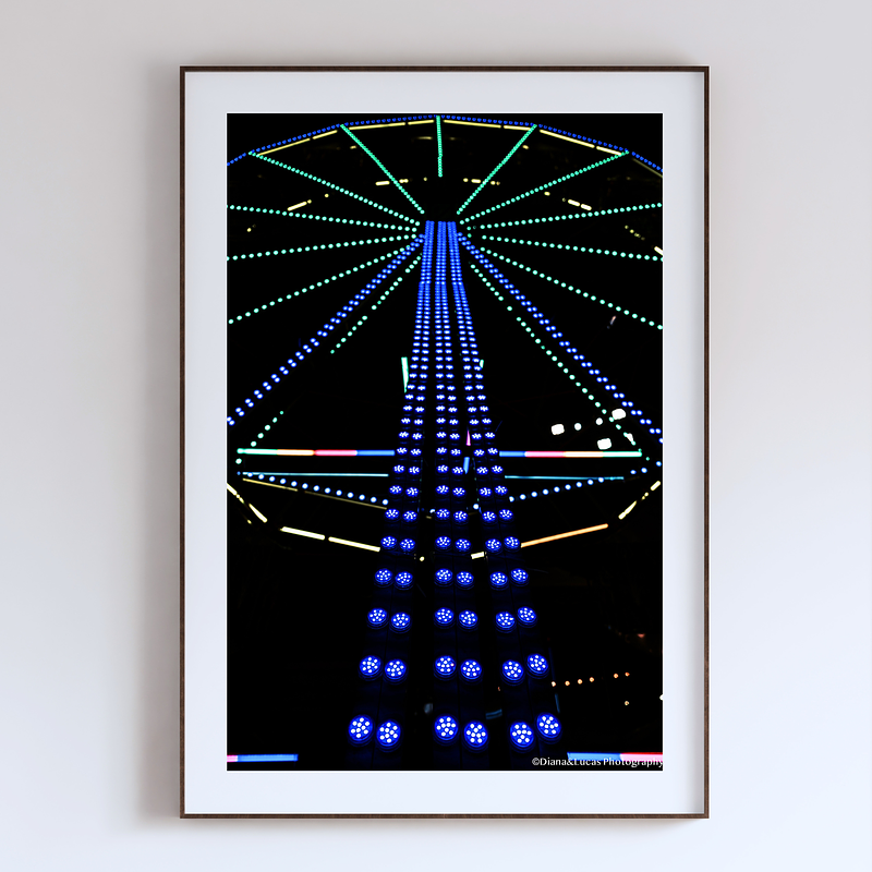 COLLECTION - URBAN GEOMETRY VERTICAL - "Neon Wheel" - LIMITED EDITION 10 of 10