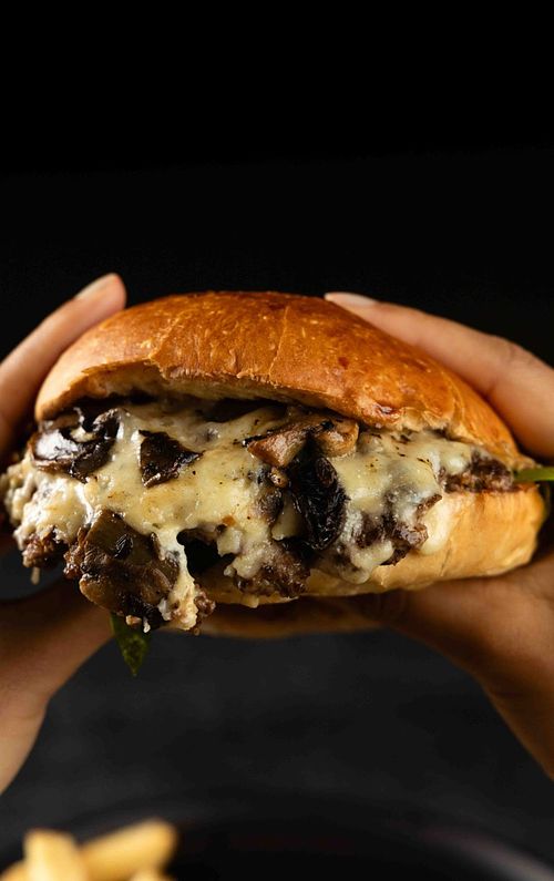 Hamburguesa en restaurante de Panamá