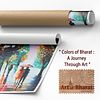 Together in the Rain" – Romantic Abstract Canvas Painting