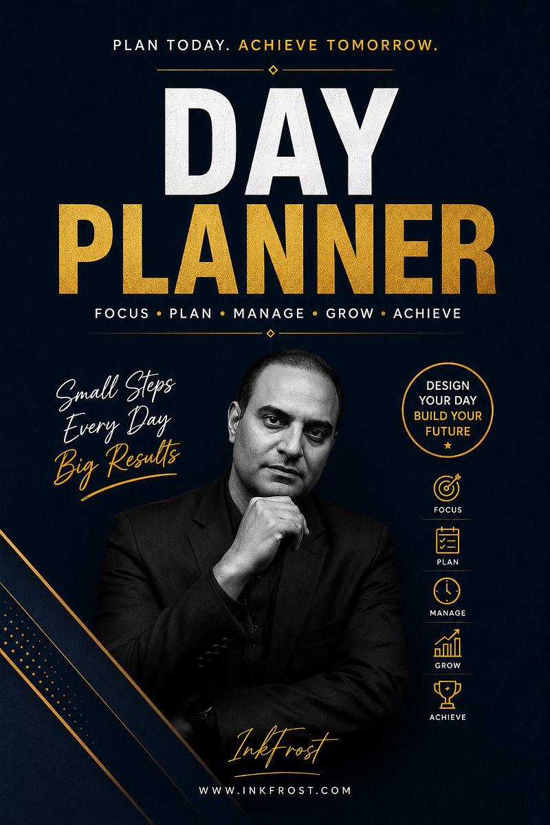 DAY PLANNER EDITABLE CANVA TEMPLATE